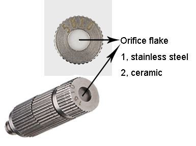 Fog Mist Nozzle Orifice