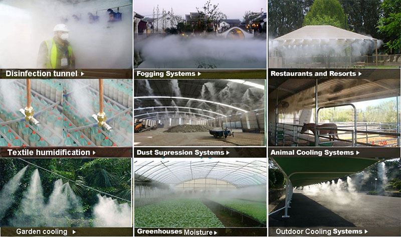 Fog Mist Nozzle Application
