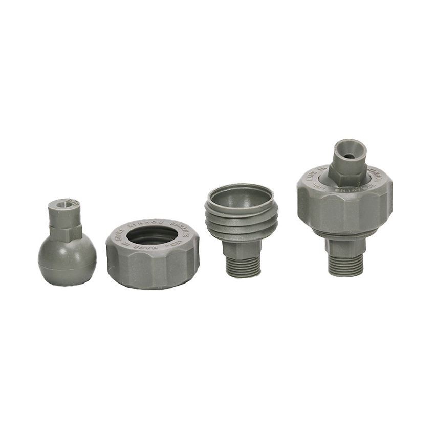 155 Adjustable Threaded Ball Plastic Full Cone Nozzles