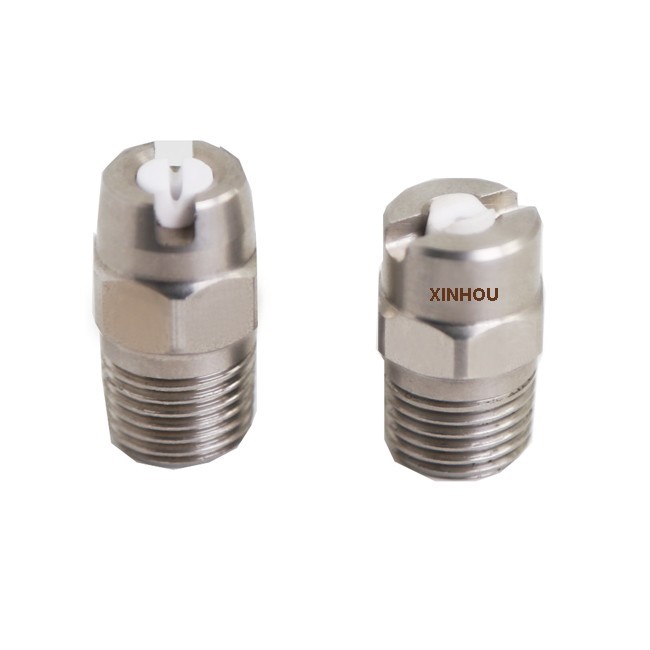 Ceramic flat fan wash nozzle