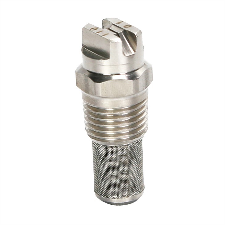 Three-piece flat fan nozzles