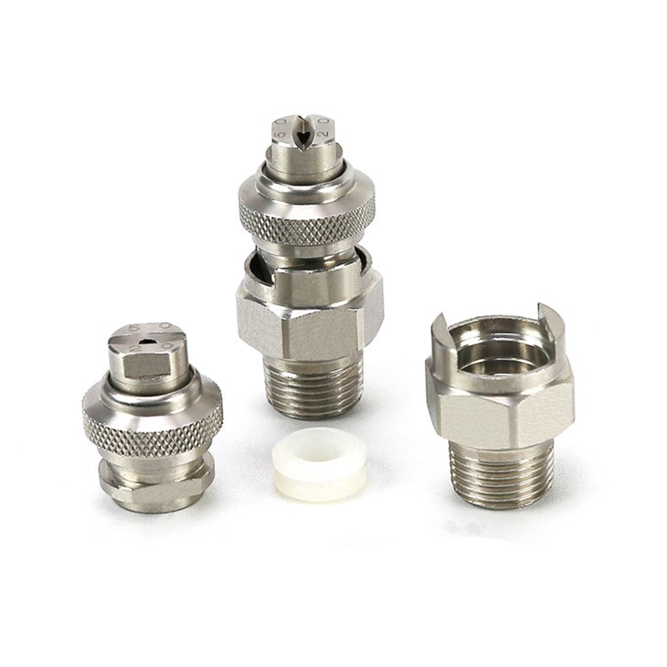 Stainless Steel Quick VeeJet Flat Fan Spray Nozzles